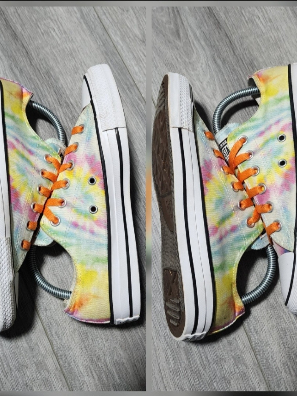 Converse Chuck Taylor All Star Low Top Water Color Tie-dye Sneakers Womens 8 - Picture 5 of 8